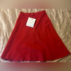 Gorgeous Hermes-Paris Skirt Womens Size 6 Red